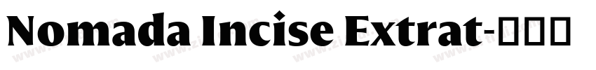 Nomada Incise Extrat字体转换 Nomada Incise Extrat字体转换
